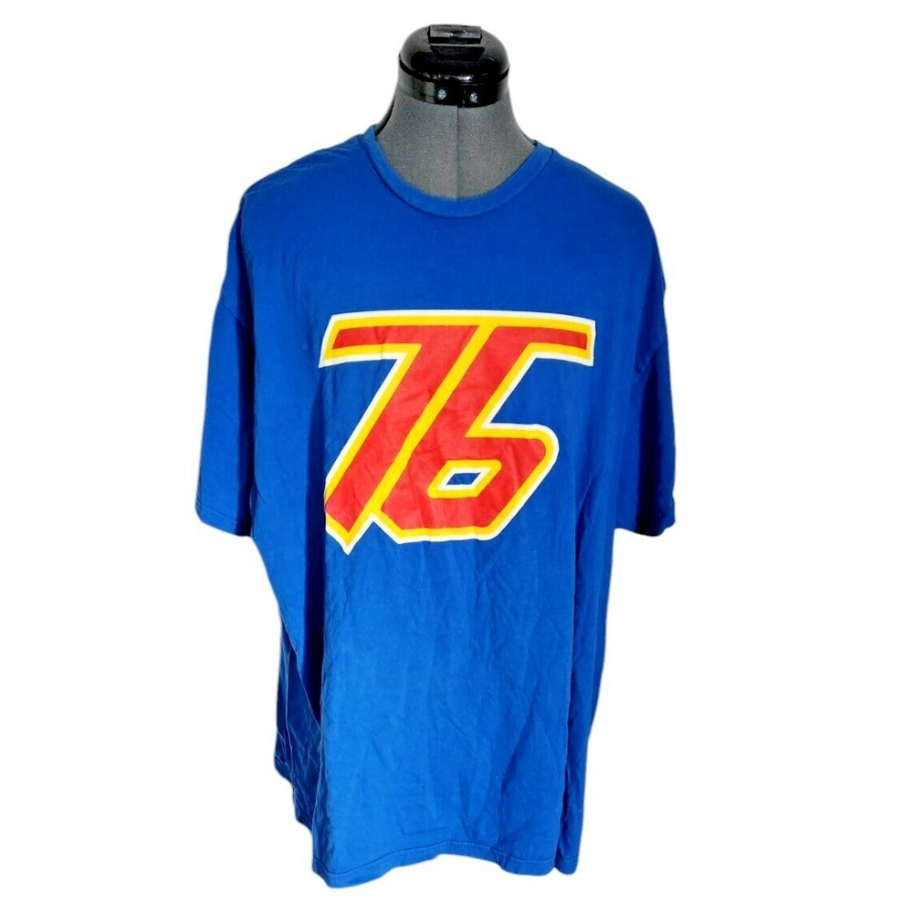 Blizzard Jinx Overwatch Soldier 76 Graphic T-Shirt Mens 2XL Blue Short Sleeve‎